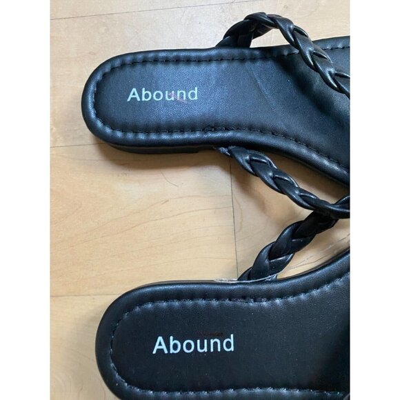 COPY - Abound BNWT "Frannie" braided black sandals thong NEW - Picture 3 of 5